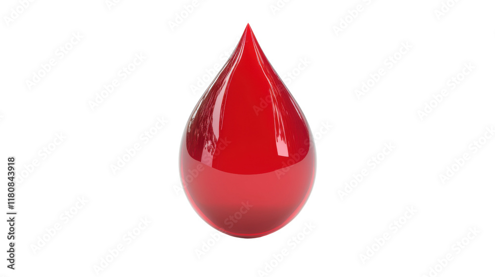 Fototapeta premium Droplet of liquid transparent background