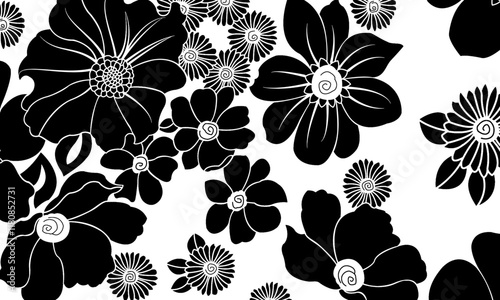 Abstract Flower background suitable for home decore and wallpaper purpose




