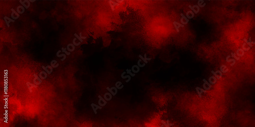 seamless red watercolor artist Mural wallpaper texture with stains, bloody red grunge texture scratched background, black background with billowing red smoke with stains, Red powder explosion clouds.