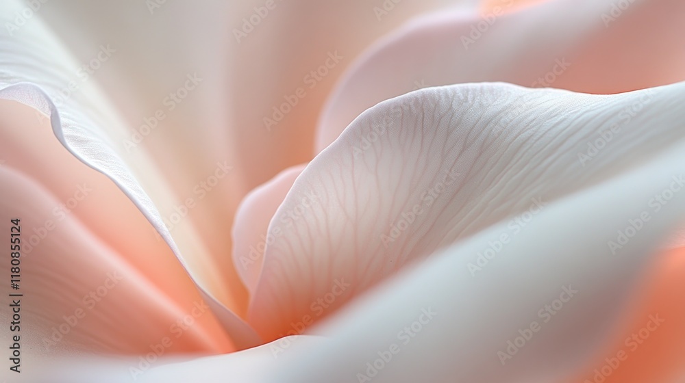 Peach flower petals close-up, soft light, blurred background, beauty product ad Peach flower petals close-up, soft light, blurred background, beauty product ad