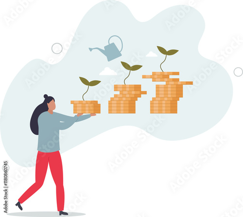 Time to take a break, coffee break time to relax and refresh from long stress interval,flat characters.