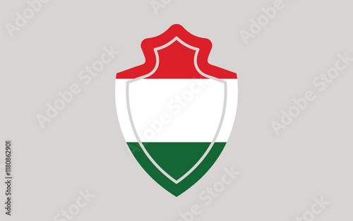 Free Download Hungary flag national emblem graphic element Illustration template design. - GFXLoad