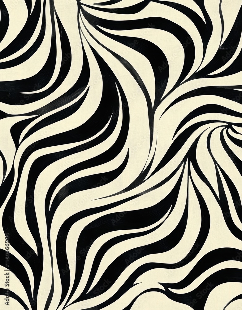 Black Swirls on Light Background Abstract Pattern Black Swirls on Light Background Abstract Pattern