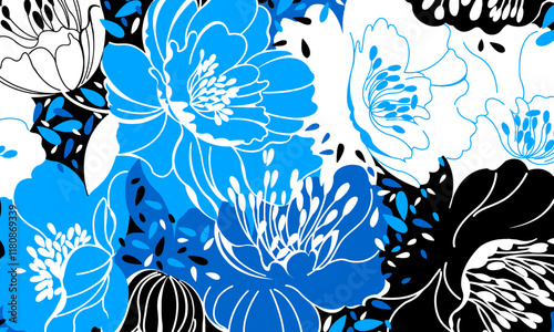 Abstract Flower background suitable for home decore and wallpaper purpose