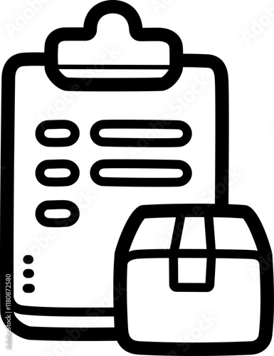 Manifest doodle vector icon and illustration