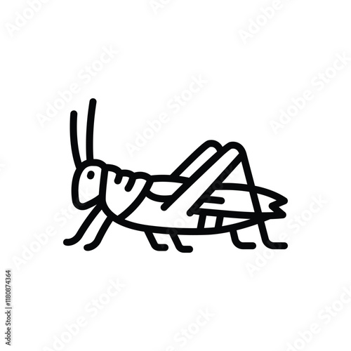 Black line icon for grasshopper