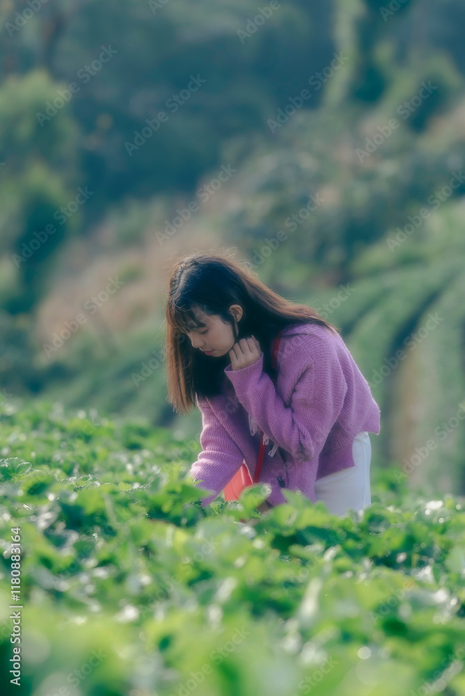 Beauty Girl Outdoors enjoying nature on the Spring Field, Sun Light. Beauty Girl Outdoors enjoying nature on the Spring Field, Sun Light.
