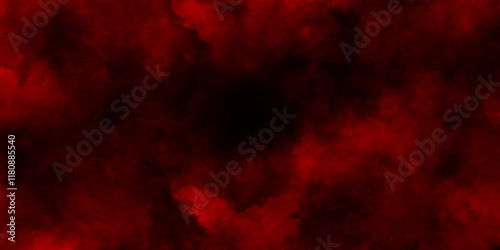 seamless red watercolor artist Mural wallpaper texture with stains, bloody red grunge texture scratched background, black background with billowing red smoke with stains, Red powder explosion clouds.