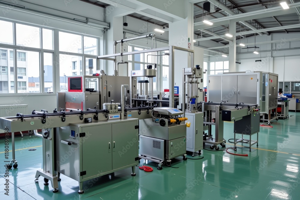 Modern Industrial Factory Automated Bottling Line Production Equipment Modern Industrial Factory Automated Bottling Line Production Equipment