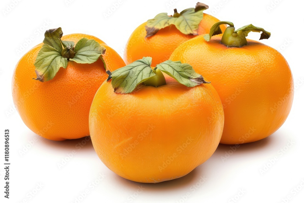 Clear Pixel Visual of Fresh Orange Persimmon Fruit Clear Pixel Visual of Fresh Orange Persimmon Fruit