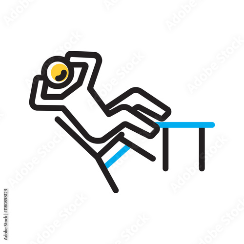 Vector multi color icon for Misbehave