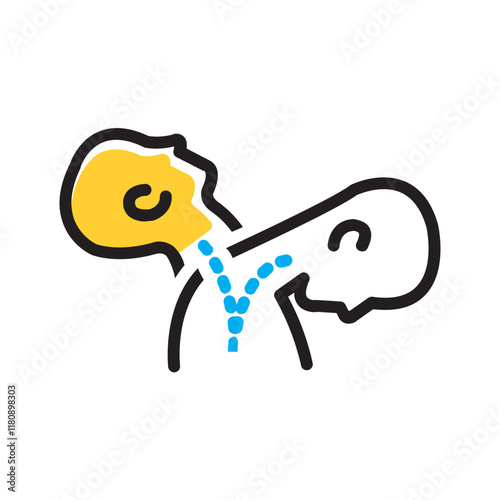 Vector multi color icon for Whiplash