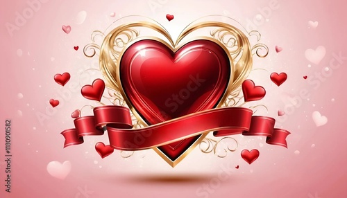valentines background with heart