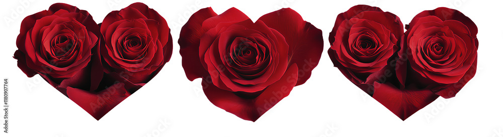 4 red roses in a heart shape, arranged in different positions, with a transparent background png 4 red roses in a heart shape, arranged in different positions, with a transparent background png