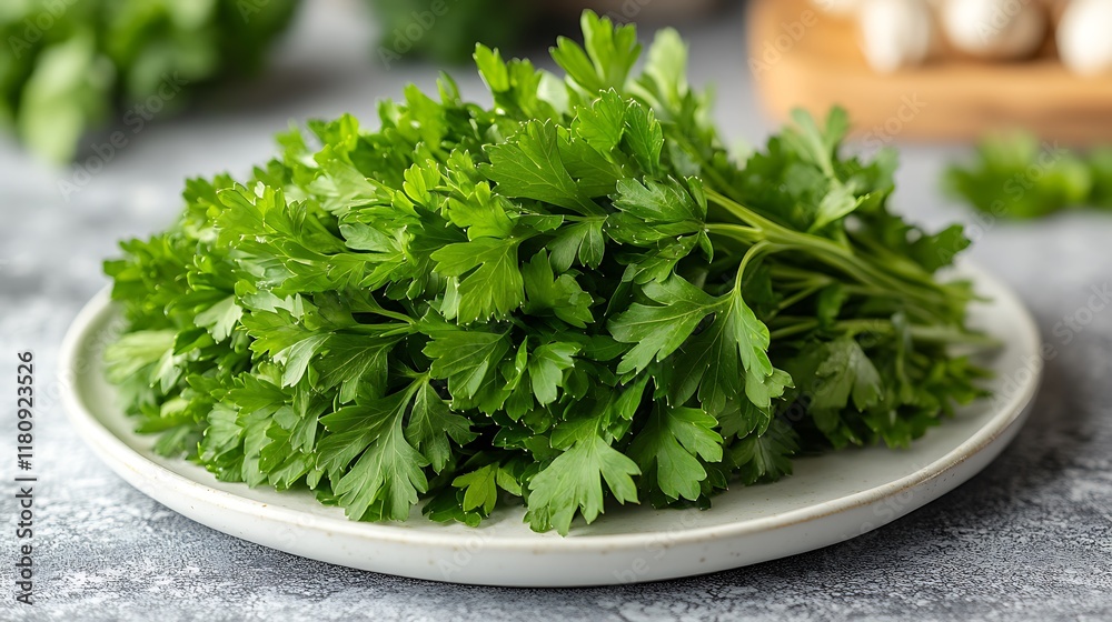 Fresh Parsley Bunch - Vibrant Green Herb Fresh Parsley Bunch - Vibrant Green Herb