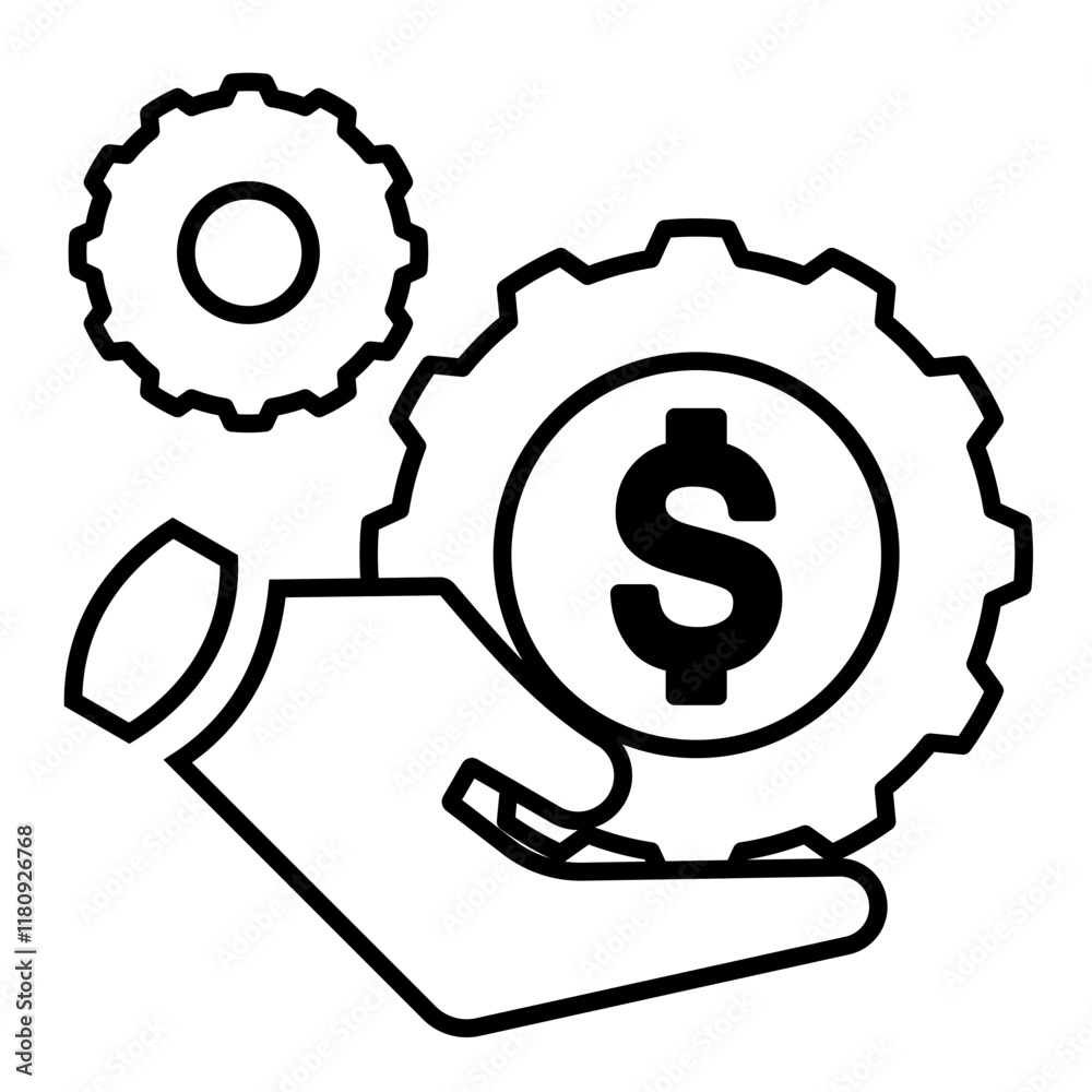 Financial Management Icon. Personal finance icon. Outline style
Financial Management Icon. Personal finance icon. Outline style