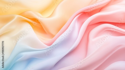 An abstract Holi-themed design featuring layered colors and soft textures on a smooth, pastel-colored background. photo