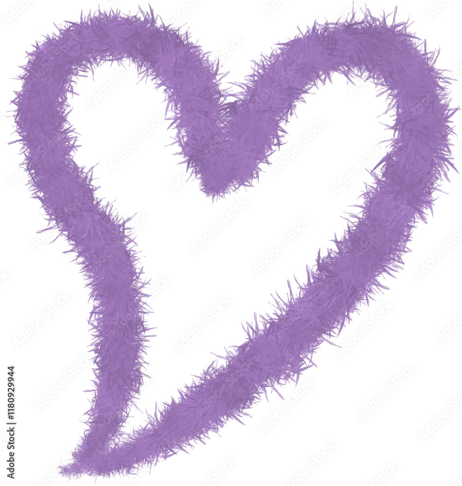 Fototapeta premium fur heart