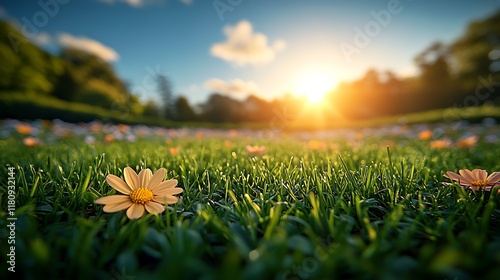 Stunning Sunrise Meadow Flowers