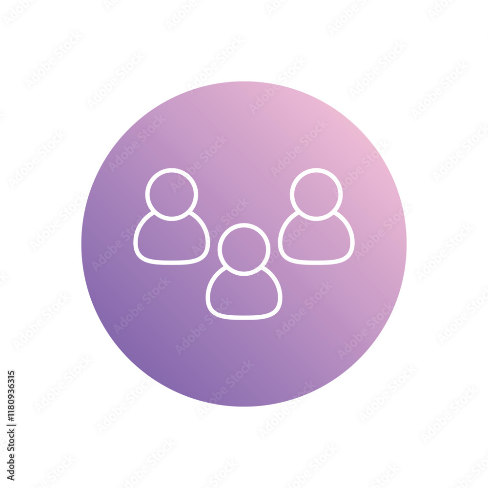 Group of People icon isolated on a white background. Vector illustration. Group of People icon isolated on a white background. Vector illustration.