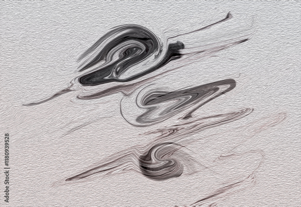 Fototapeta premium Brush Stroke grayscale Color. Brush strokes sets. water paint brush black white background texture,