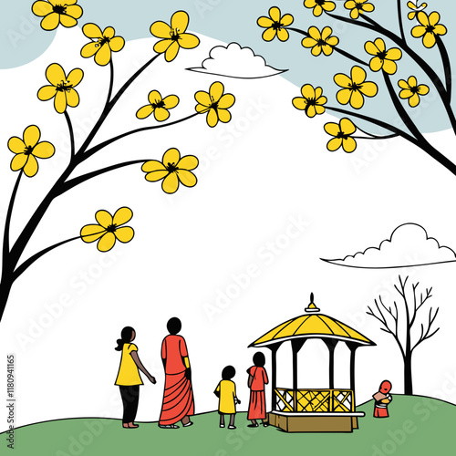 Vasant Panchami is celebrated every year on the fifth day of the bright half of the Hindu lunisolar calendar month of Magha, which typically falls in late January or February. Spring is known as the "