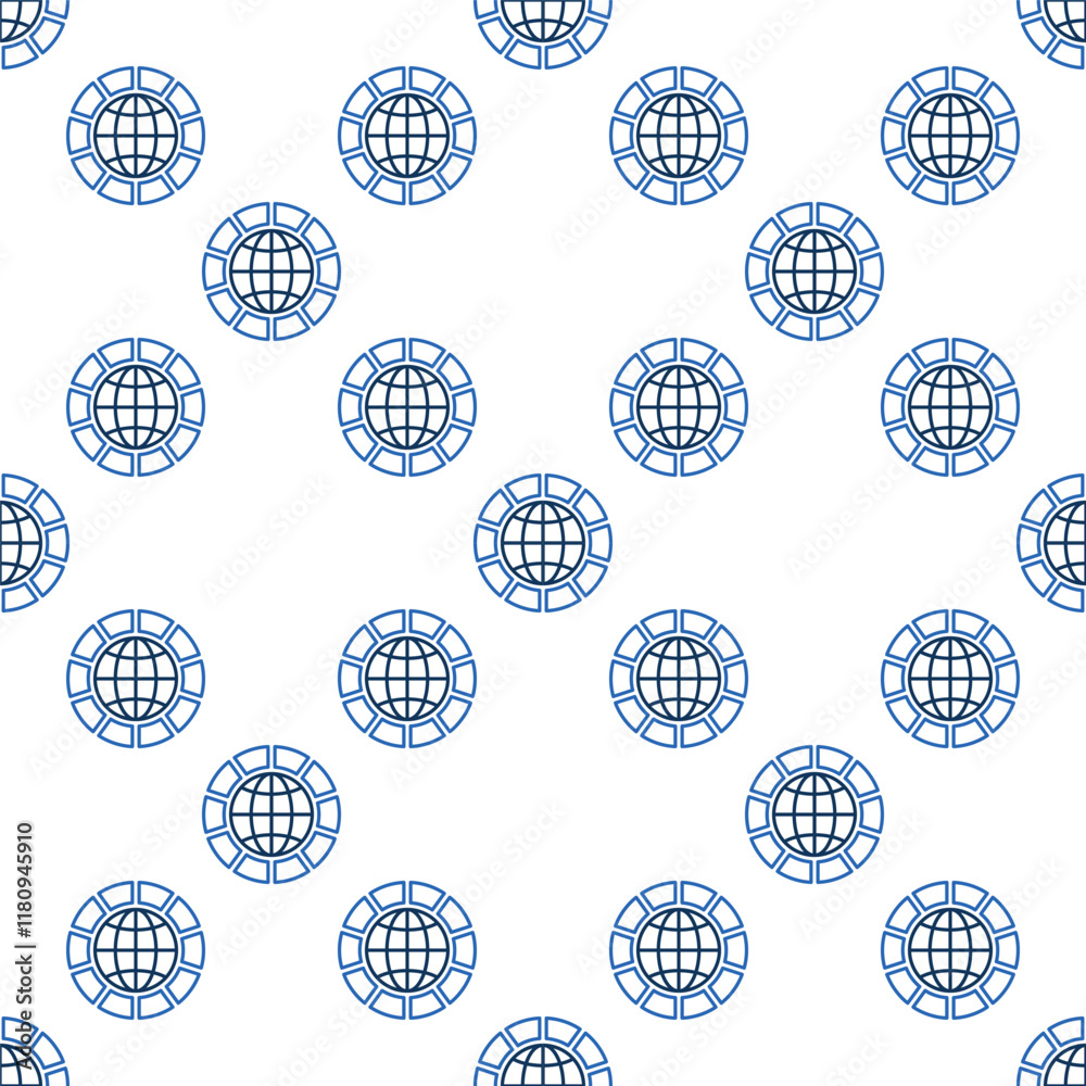 Multipolarity vector simple seamless pattern in outline style Multipolarity vector simple seamless pattern in outline style