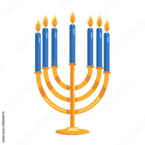 jewish menorah candles