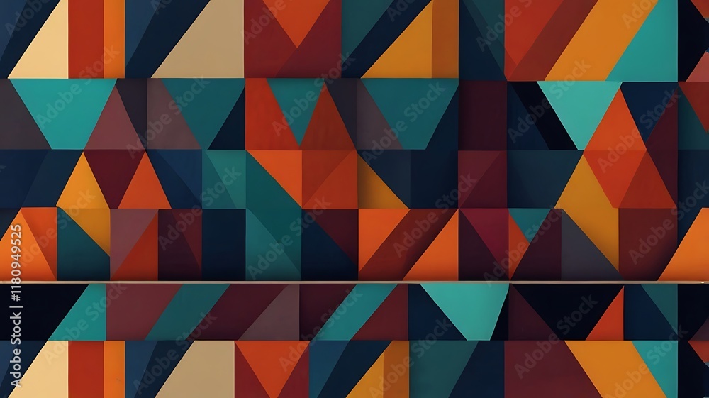 Geometric patterns in clean vector art style Geometric patterns in clean vector art style