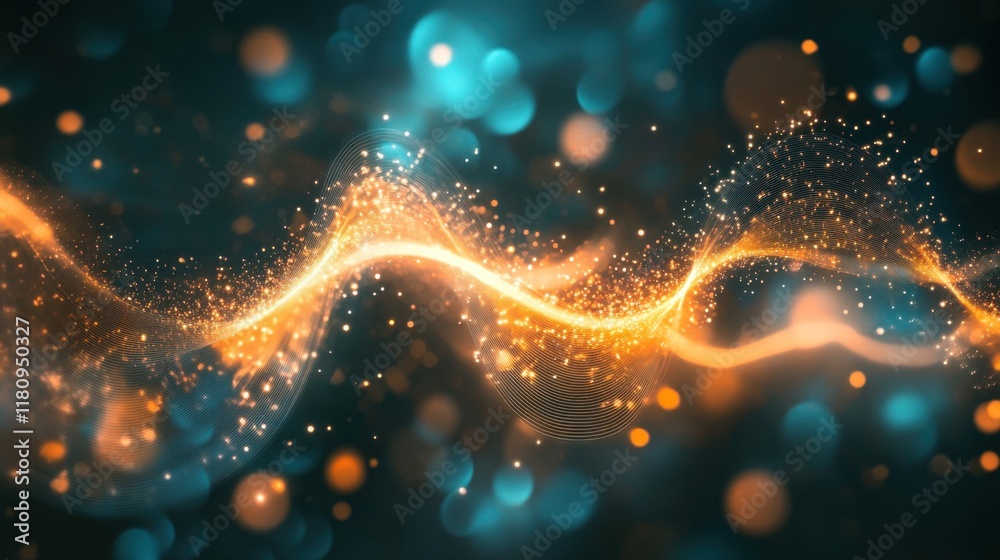 A vibrant, swirling pattern of glowing particles and waves in shades of orange and blue, creating a dynamic, abstract visual effect. A vibrant, swirling pattern of glowing particles and waves in shades of orange and blue, creating a dynamic, abstract visual effect.