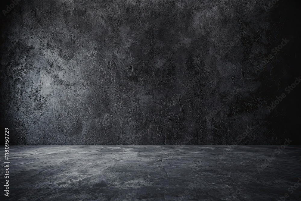Abstract black and white interior background with a concrete wall, a dark room with a floor and ceiling. minimalist modern architecture with empty space for a design concept Abstract black and white interior background with a concrete wall, a dark room with a floor and ceiling. minimalist modern architecture with empty space for a design concept