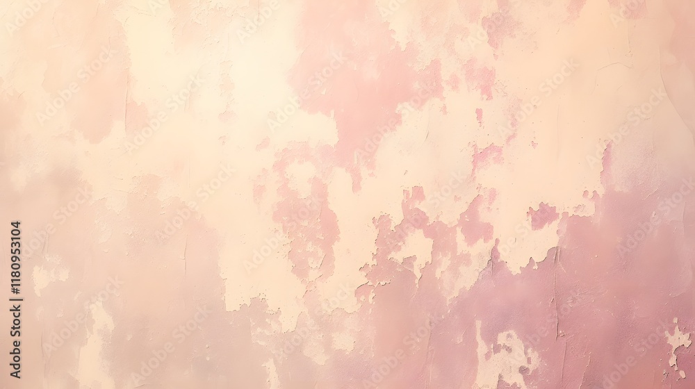 Abstract background featuring distressed paint layers in pale pink tones, ideal for creative and artistic projects with a vintage flair
