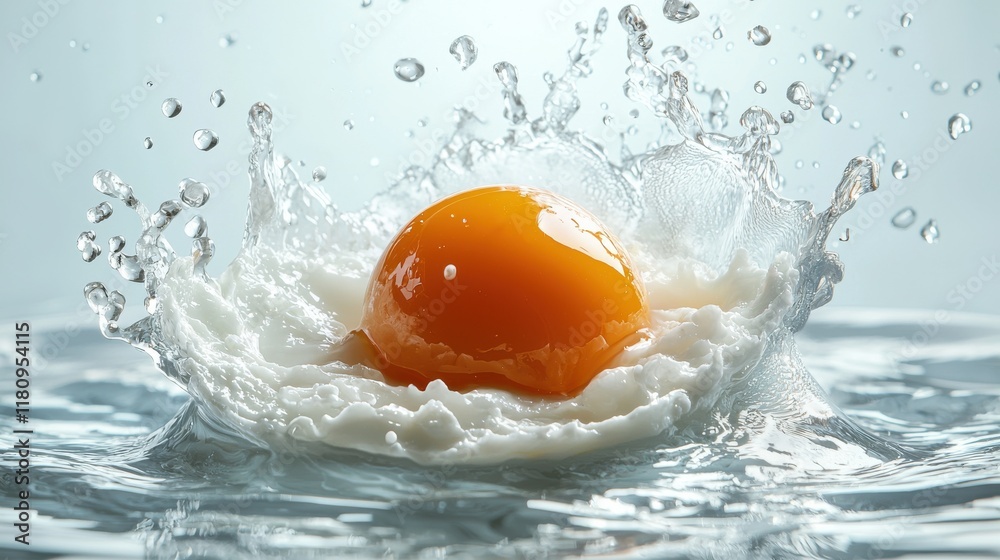 Dynamic egg cracking action kitchen bowl food photography bright environment closeup view yolk splatter concept for culinary art Dynamic egg cracking action kitchen bowl food photography bright environment closeup view yolk splatter concept for culinary art