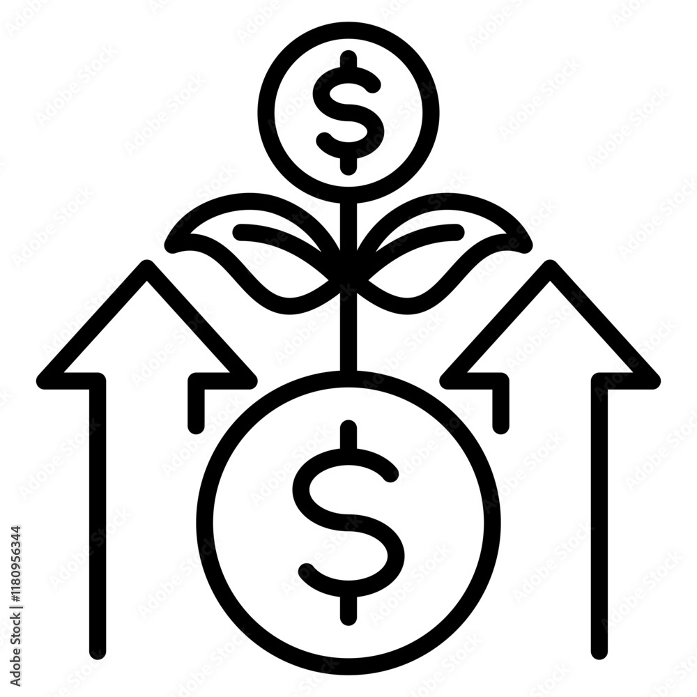 economic development single icon economic development single icon
