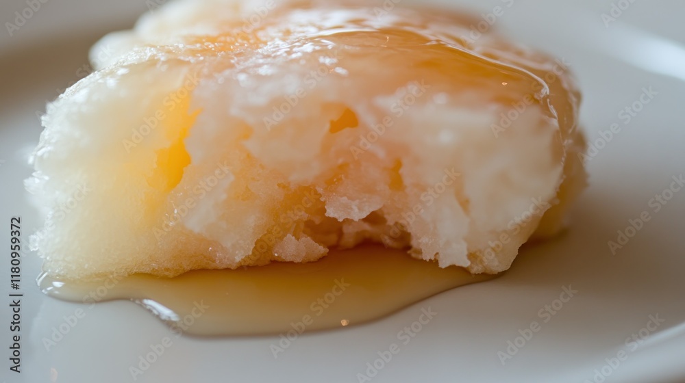 Close-up of a Delicious Honey-Drizzled Dessert Close-up of a Delicious Honey-Drizzled Dessert