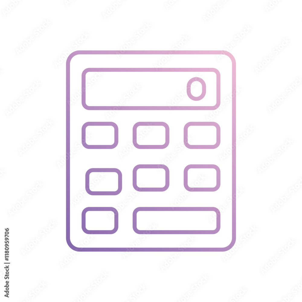 Calculator icon isolated on a white background. Vector illustration. Calculator icon isolated on a white background. Vector illustration.