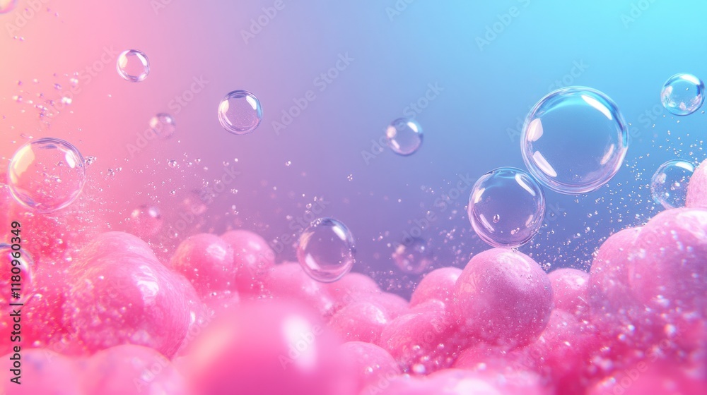 Hydrogen and oxygen bonding in a dynamic representation, colorful gradients Hydrogen and oxygen bonding in a dynamic representation, colorful gradients