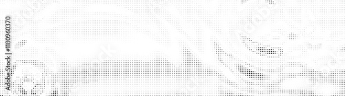 Wavy gradient halftone dots pattern texture background. Vector illustration
