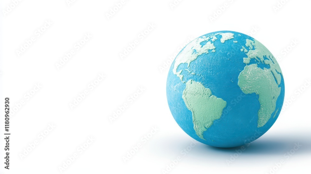 Fragile blue earth , symbol of global environmental conservation and sustainability Fragile blue earth , symbol of global environmental conservation and sustainability