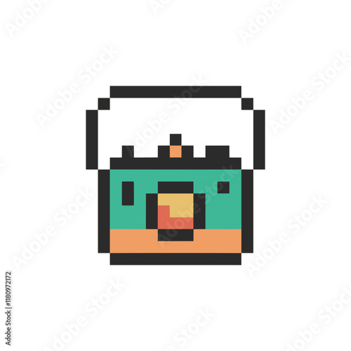 digital camera design pixel art