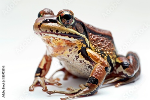 Ultra Quality Picture of Frog Isolated on White Background  Wildlife Illustration