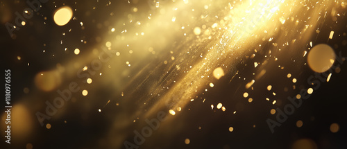 Contemporary New Year design with flowing elements and soft light flares-5