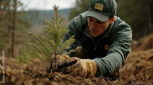 3.12 Arbor Day, people planting trees, planting saplings, big trees, trees of life, greening