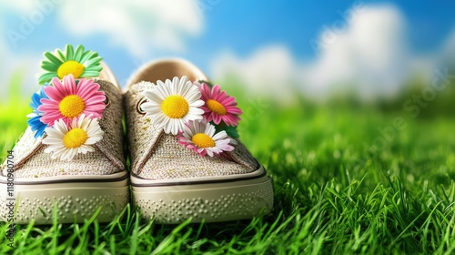 They seem to tell a story of long walks and quiet adventures, blending seamlessly with the earth below.