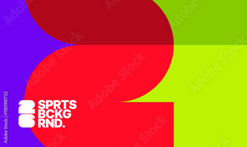 Background for sports event, competition or cup. World Championship 2026. Design with geometric shapes for social media, poster, layout, template. 
