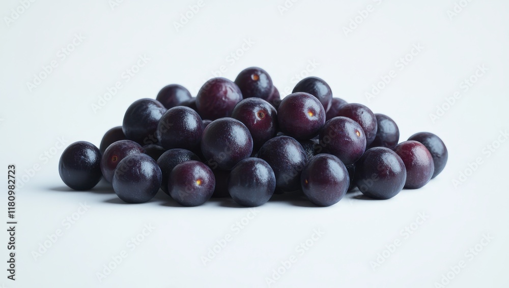 Fresh and Juicy Purple Grapes Piled Together on a Light Background, Perfect for Culinary, Health, and Nutritional Concepts in Food Photography Fresh and Juicy Purple Grapes Piled Together on a Light Background, Perfect for Culinary, Health, and Nutritional Concepts in Food Photography