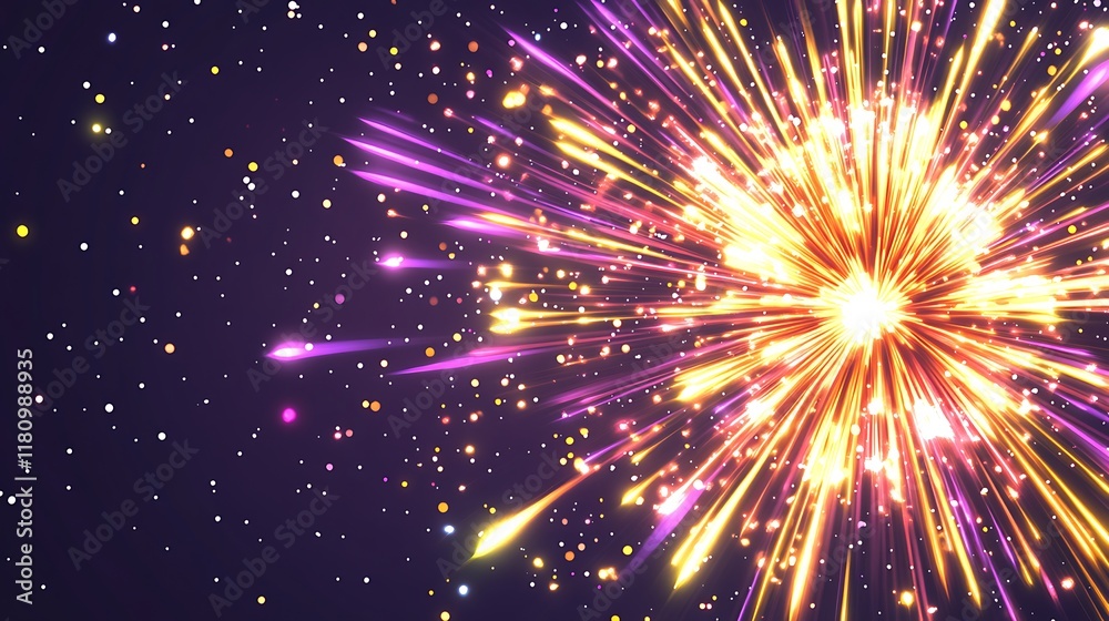 Vivid Colorful Light Streaks Exploding outwards Vivid Colorful Light Streaks Exploding outwards