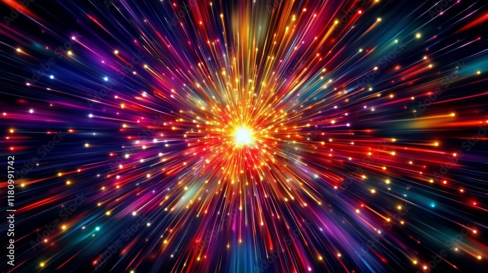 Obraz premium Celebrating artistic ingenuity through the vivid display of fireworks.