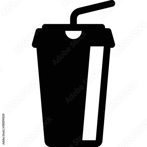 Simple vector icon of takeaway coffee
