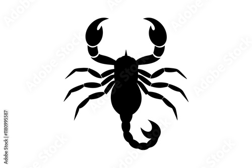 scorpion contour minimalism vector silhouette
